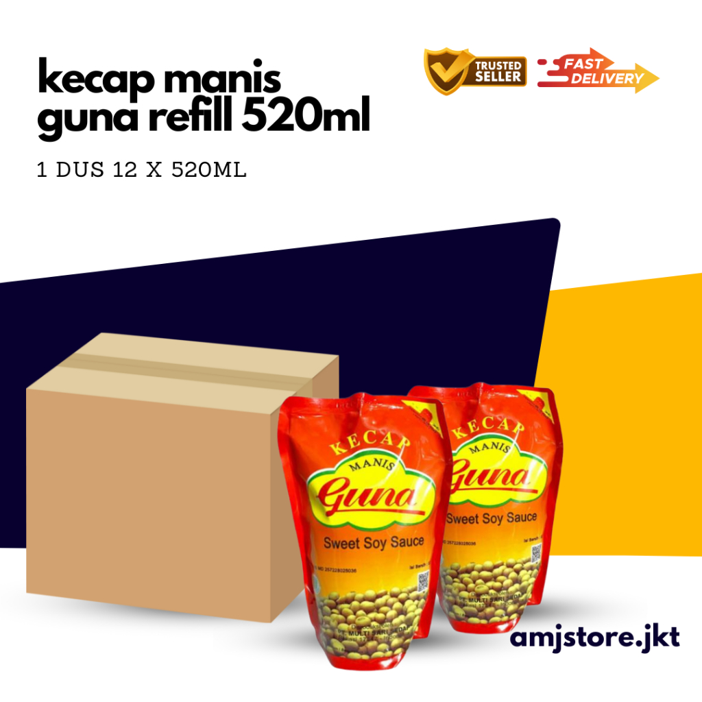 

Kecap Guna Manis Refill 520ml/12bks - 1 Dus