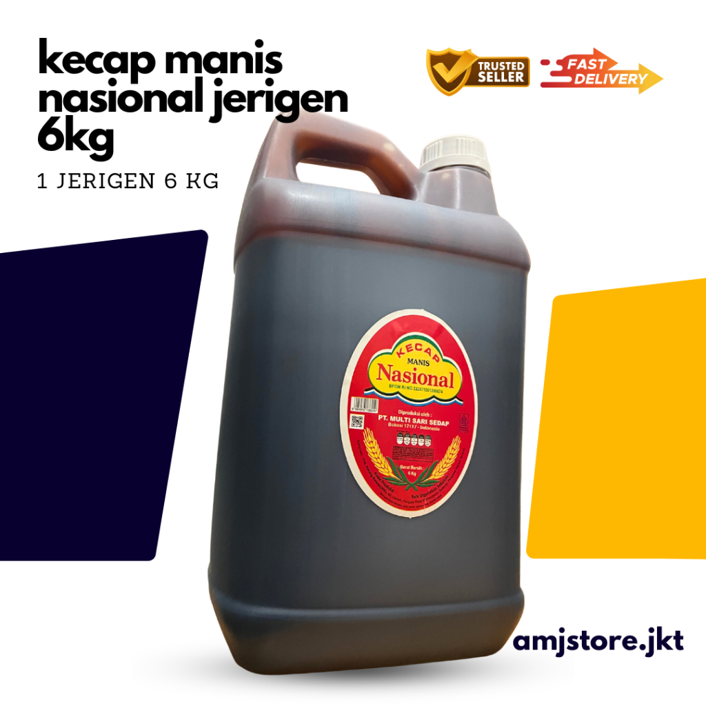 

Kecap Nasional Manis Jerigen 6kg/jerigen