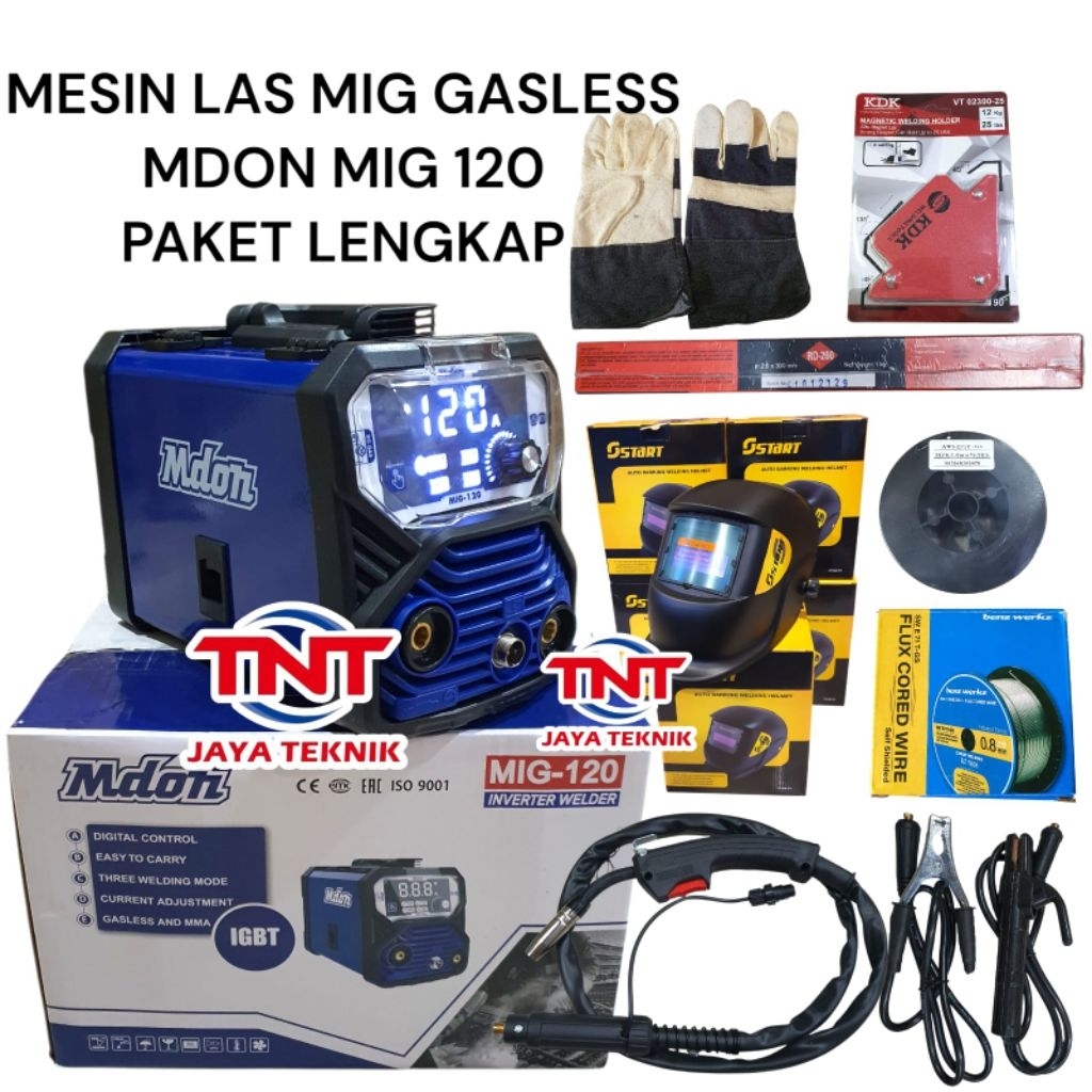 MDON MIG 120 MESIN LAS MIG GASLESS MDON MIG 120 A / TRAFO LAS MIG 120 MDON