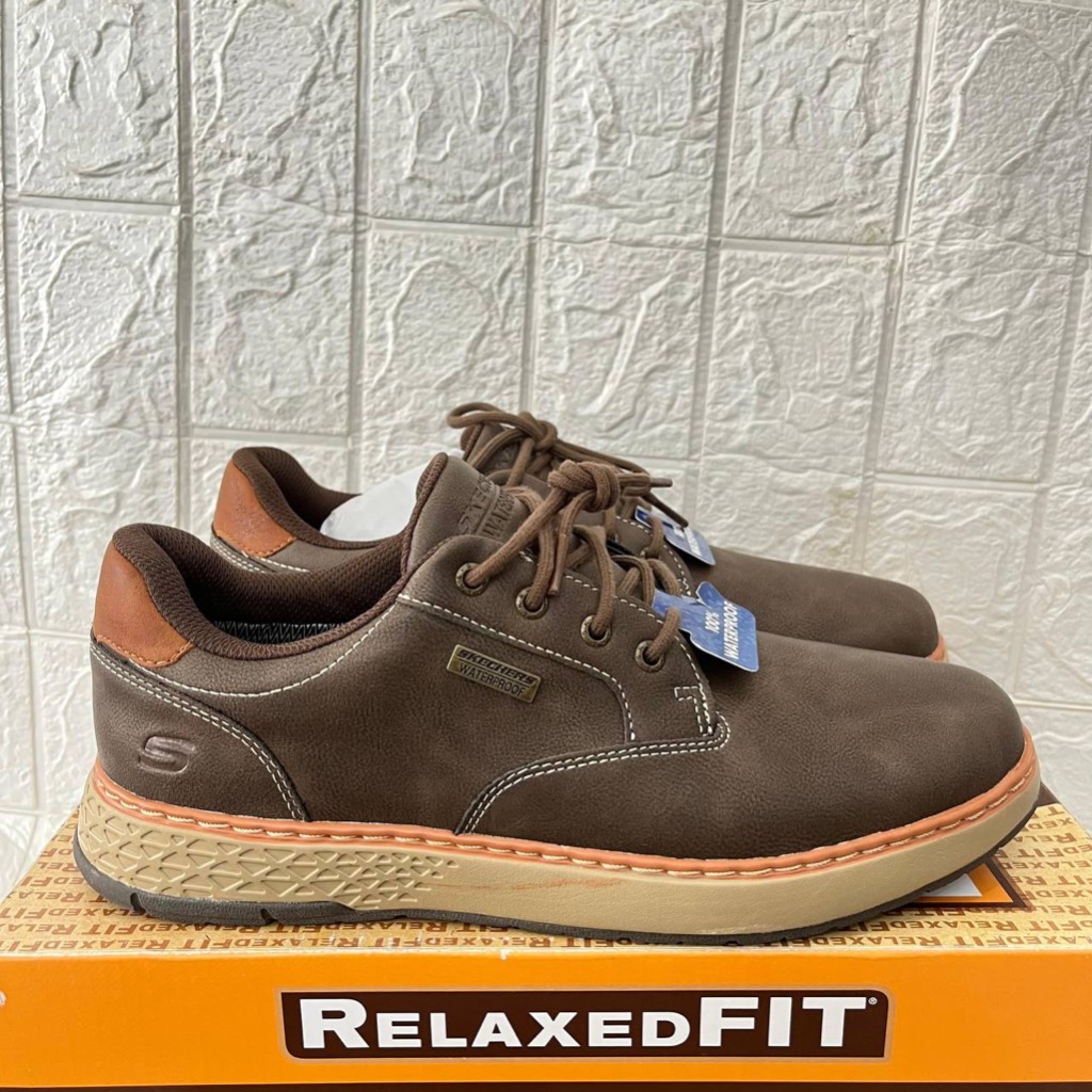 ONLY SIZE 41 SEPATU SKECHERS PRIA SKECHERS GARLAN PRYOR 205234 CHOCOLATE MAN TALI FASHION SPORT FORM