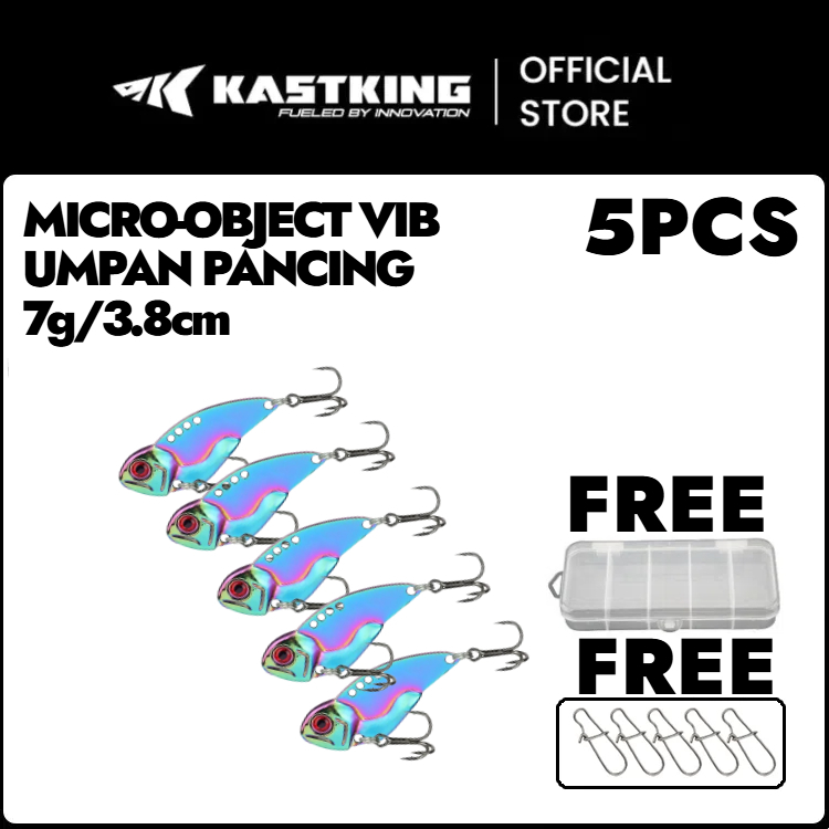[OFFICIAL] KASTKING VIB Metal Umpan Pancing 5PCS Set Box (7g/3.8cm) Bait Lure JIG Casting Bladebaits