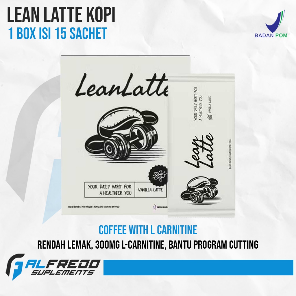 

Lean Latte Kopi Fat Burner + L-Carnitine 1 Box 10 Sachet Coffe Diet