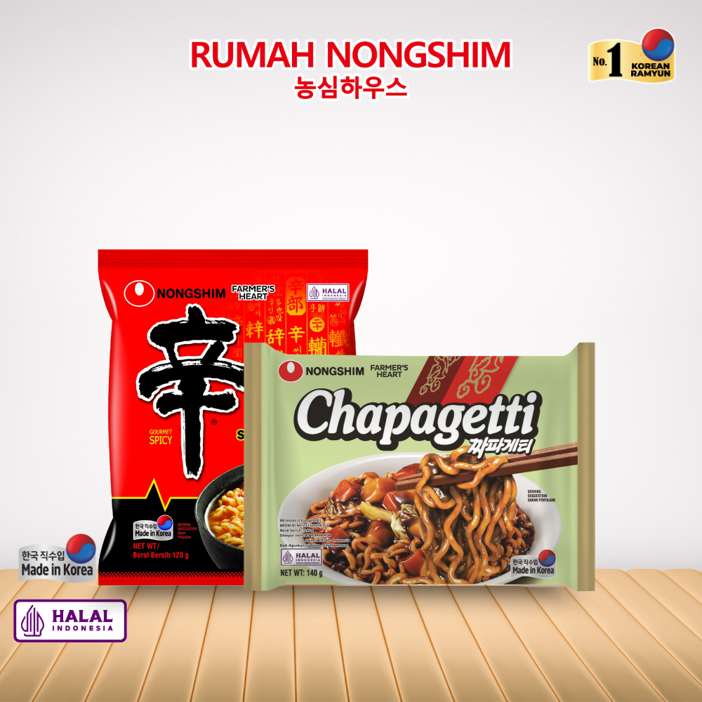 

Bundling Mix - Nongshim Chapagetti ORIGINAL & Shin Ramyun ORIGINAL [Bundling Noodles]