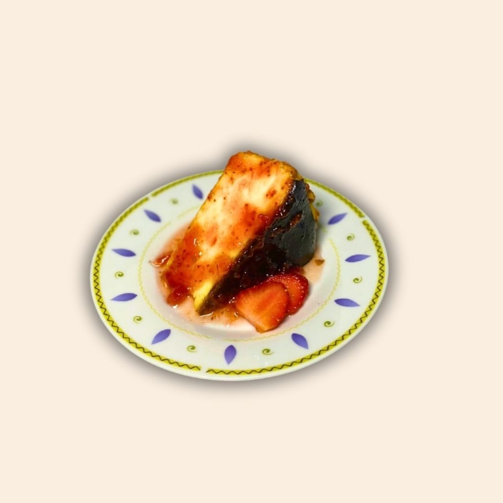 

Bakaroso (Basque Burnt Cheesecake Slice)