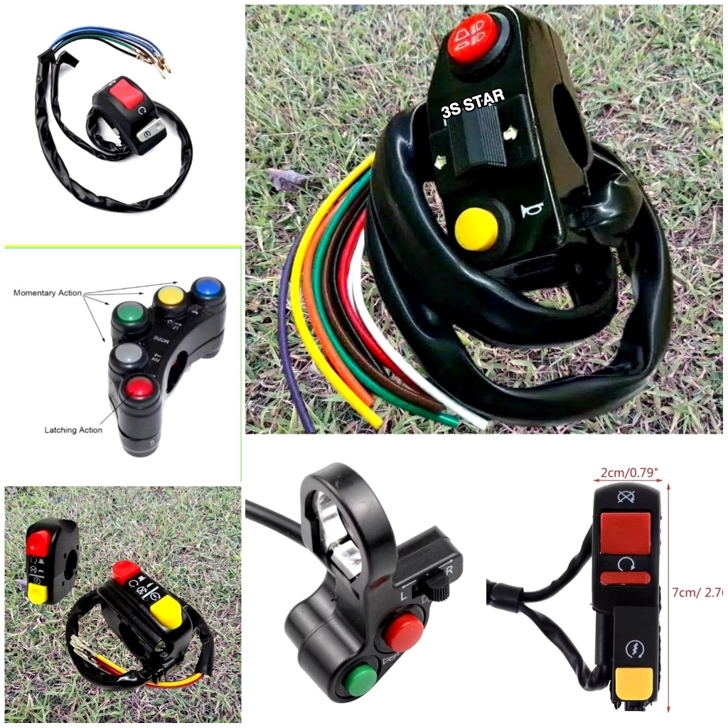 SAKLAR STANG MOTOR KIRI KANAN / SAKLAR VARIASI MOTOR UNIVERSAL
