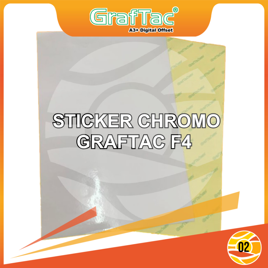 

Graftac Sticker Chromo F4 Stiker kromo/bontak Glossy - Pack isi 20 Lembar