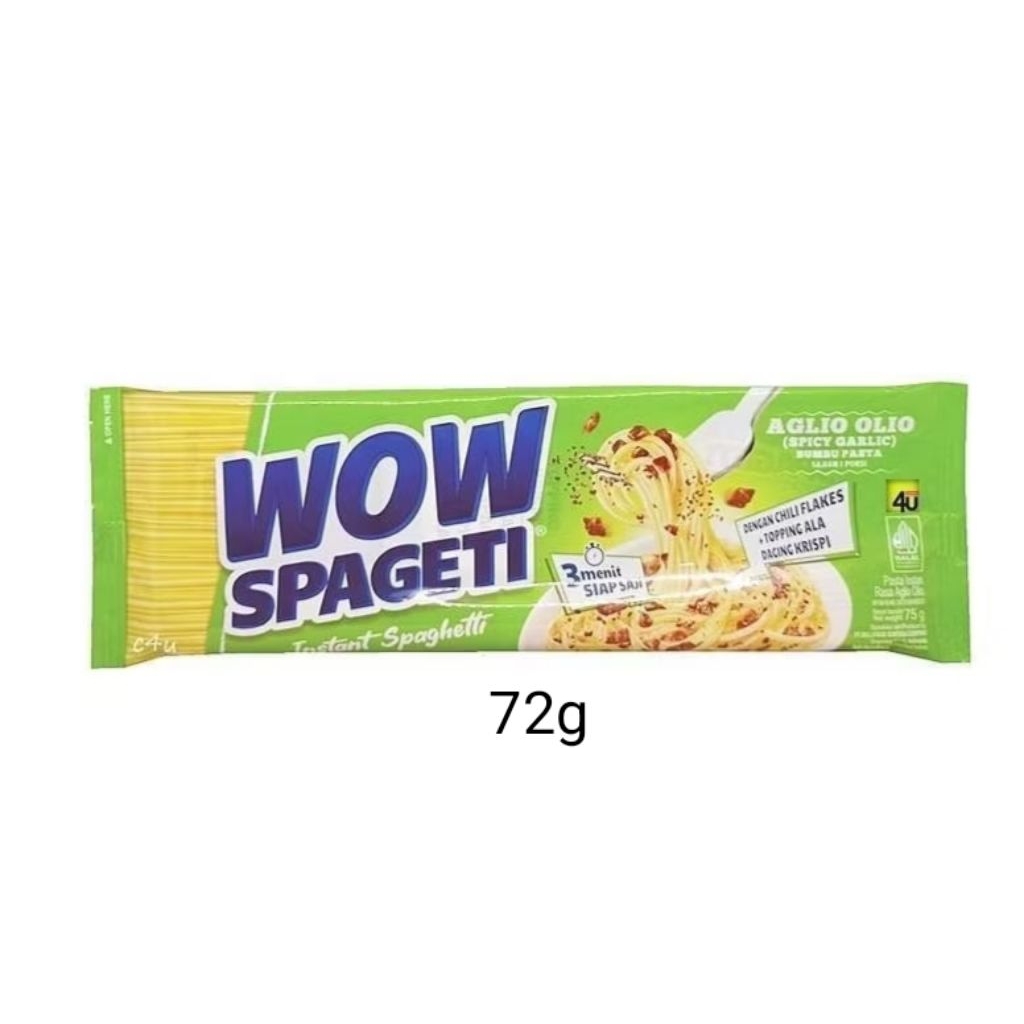 

WOW Spaghetti / Spaghetti Instan Aglio Olio / Pasta WOW Spageti