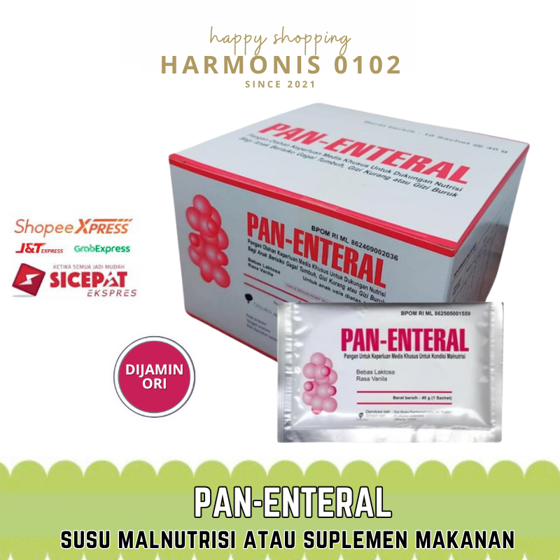

Pan-Enteral Susu Sachet 40mg Gram Rasa Vanila 1 BOX 10 Sachet