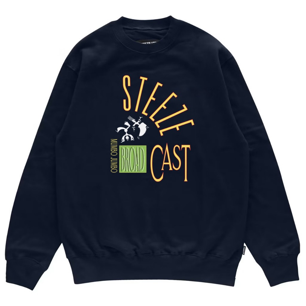 STEEZE.LTD - BROADCAST CREWNECK NAVY