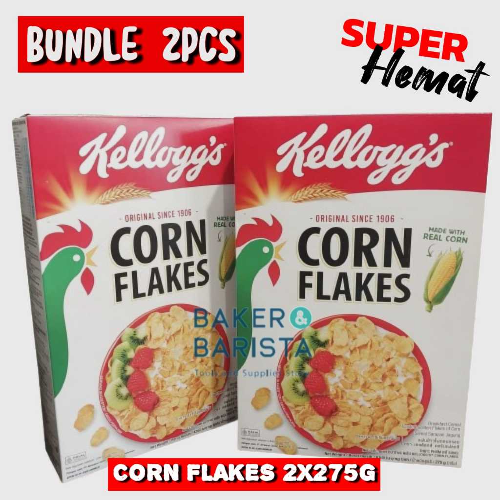 

SPECIAL BUNDLE Kelloggs Corn Flakes Sereal 2 x 275g