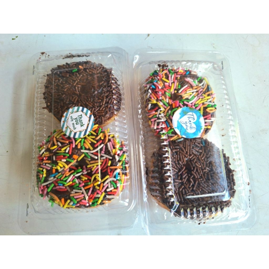

donat ceres isi 2pc rasa coklat dan rainbow