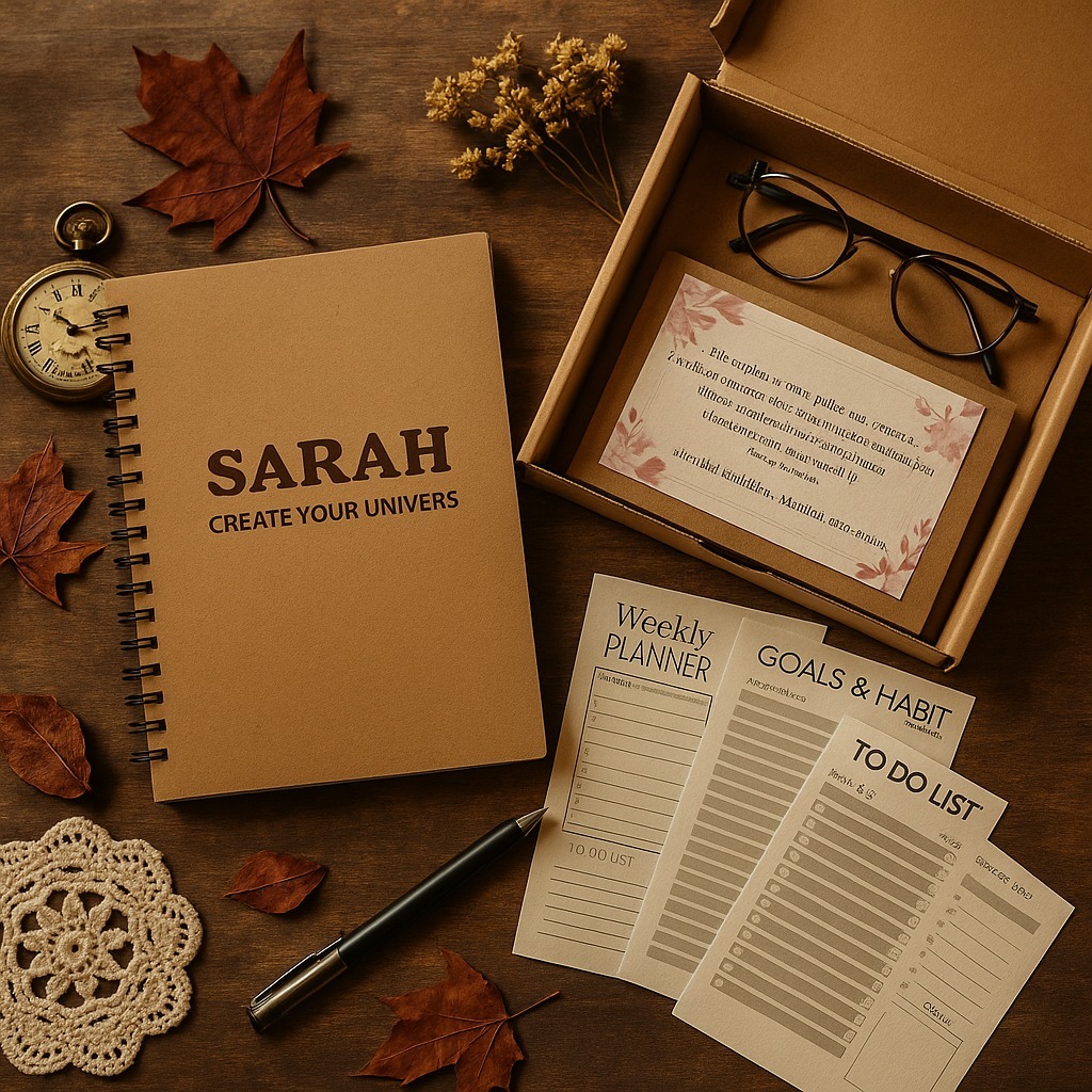 

Sketchbook A5 Custom Nama + Planner & Gift Box | Buku Estetik Bisa Jadi Hadiah