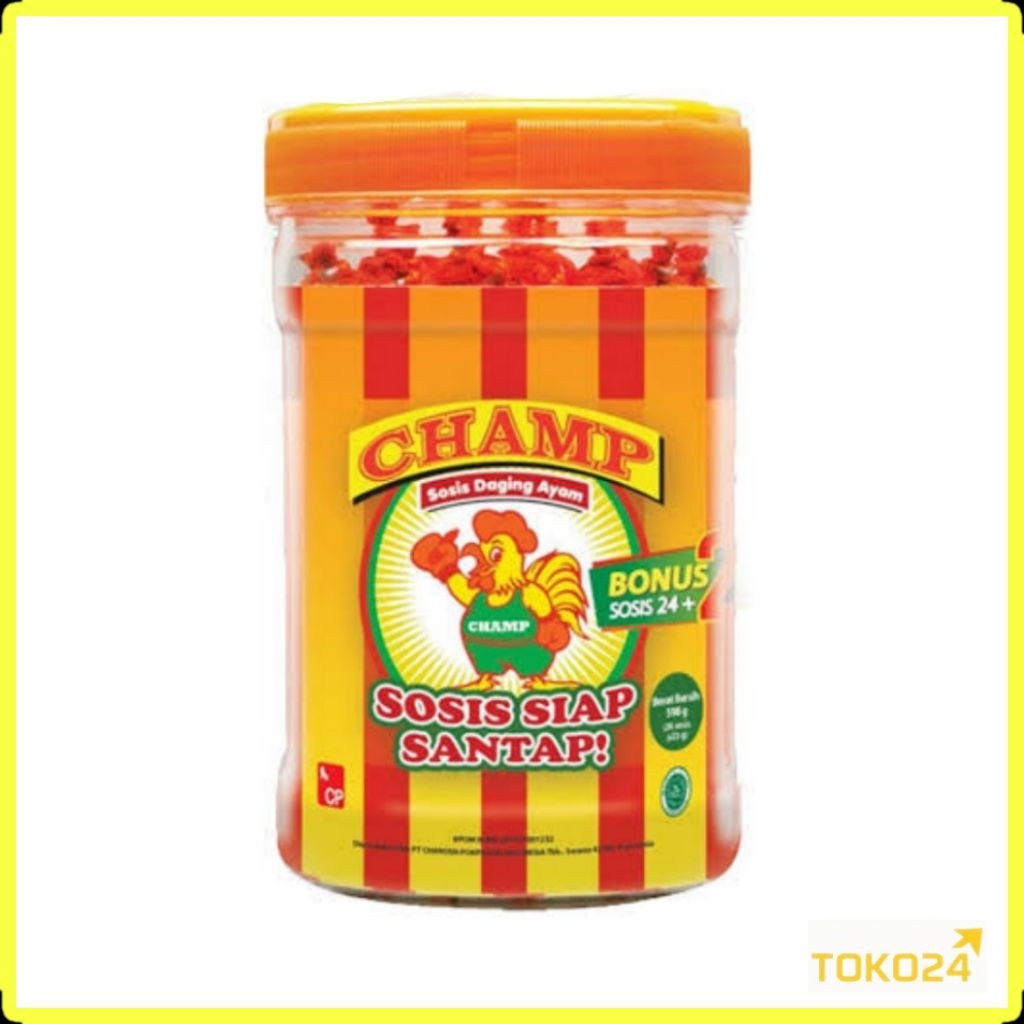 

Champ Sosis Ayam Siap Santap Toples 420 gr