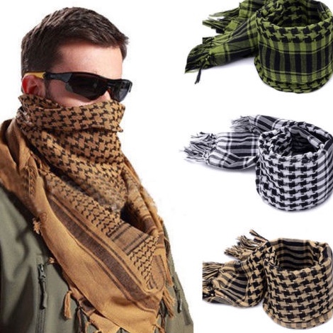 KODE K34L Syal Militer Tahan Angin Musim Dingin Pria Wanita Hijab Muslim Shemagh Selendang Taktis Ke