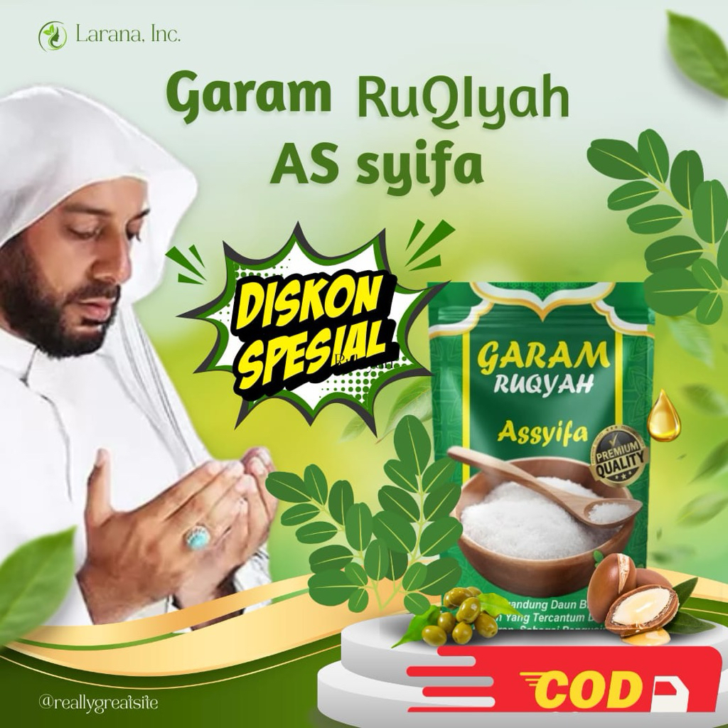 

GARAM RUQYAH BIDARA AS SYIFA 100 gram PENANGKAL SIHIR KEBANGKRUTAN