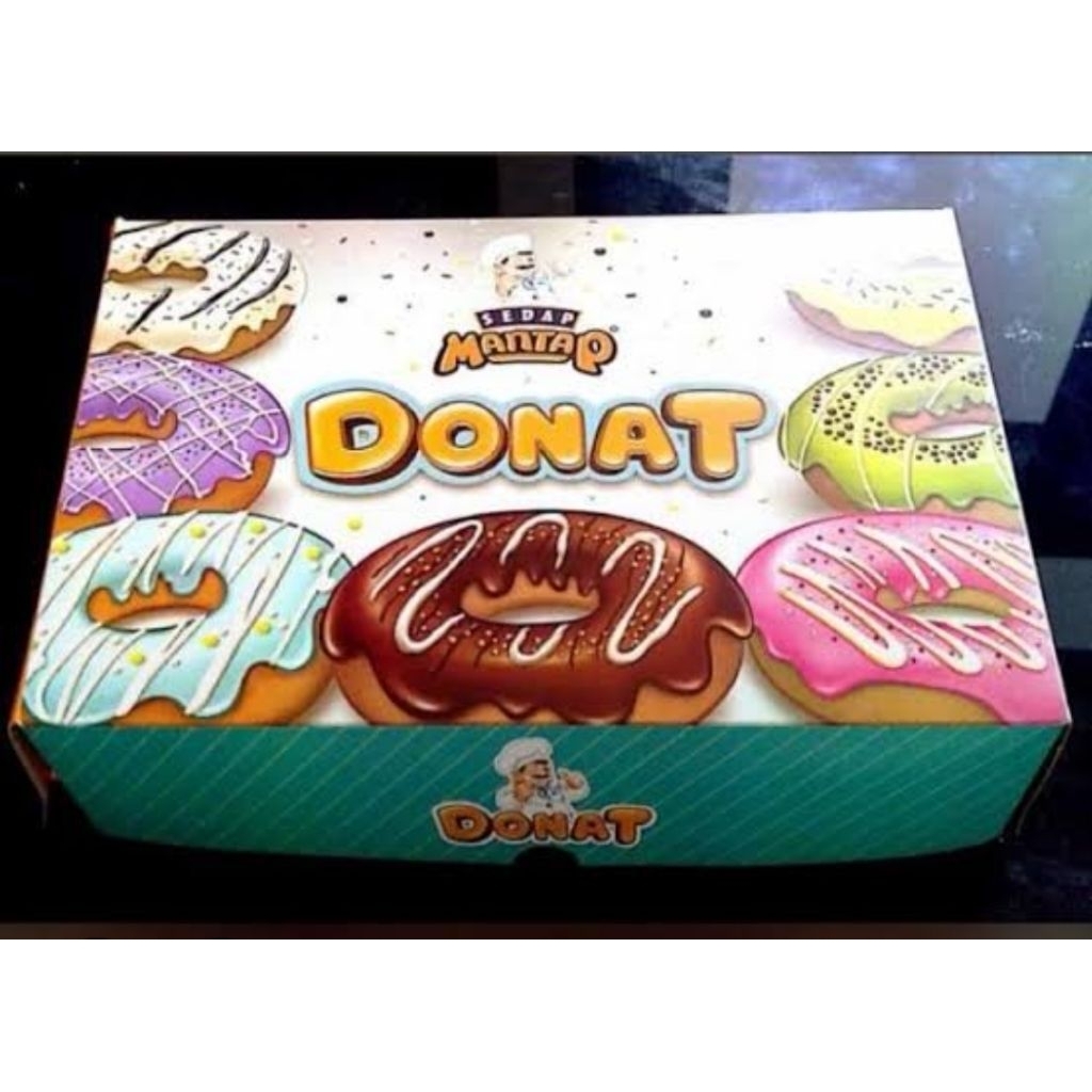 

Dus Donat Sedap isi 6 donat 27cmx8.5cm (10pcs)