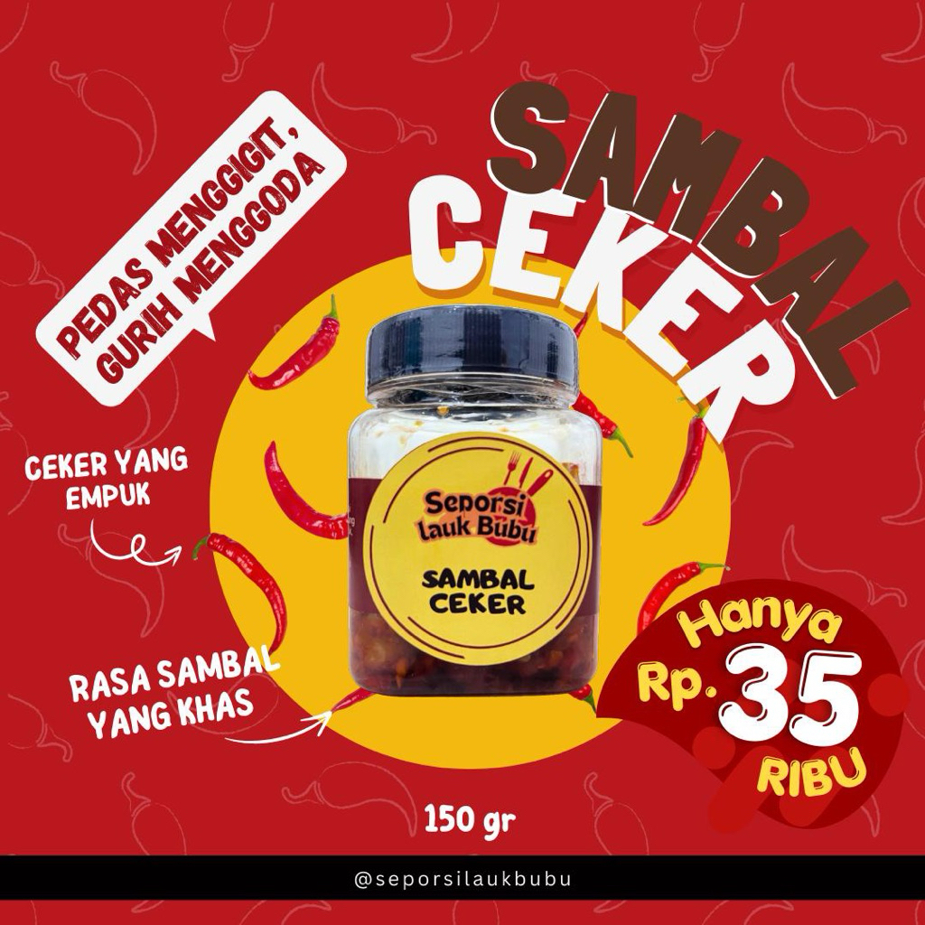 

Sambal Ceker Dakbal