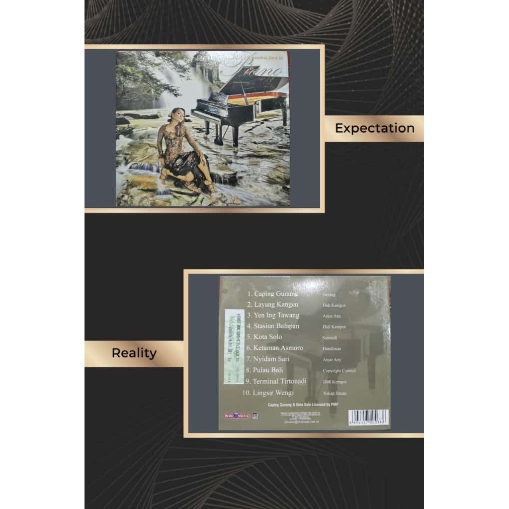 CD audio piano caping gunung