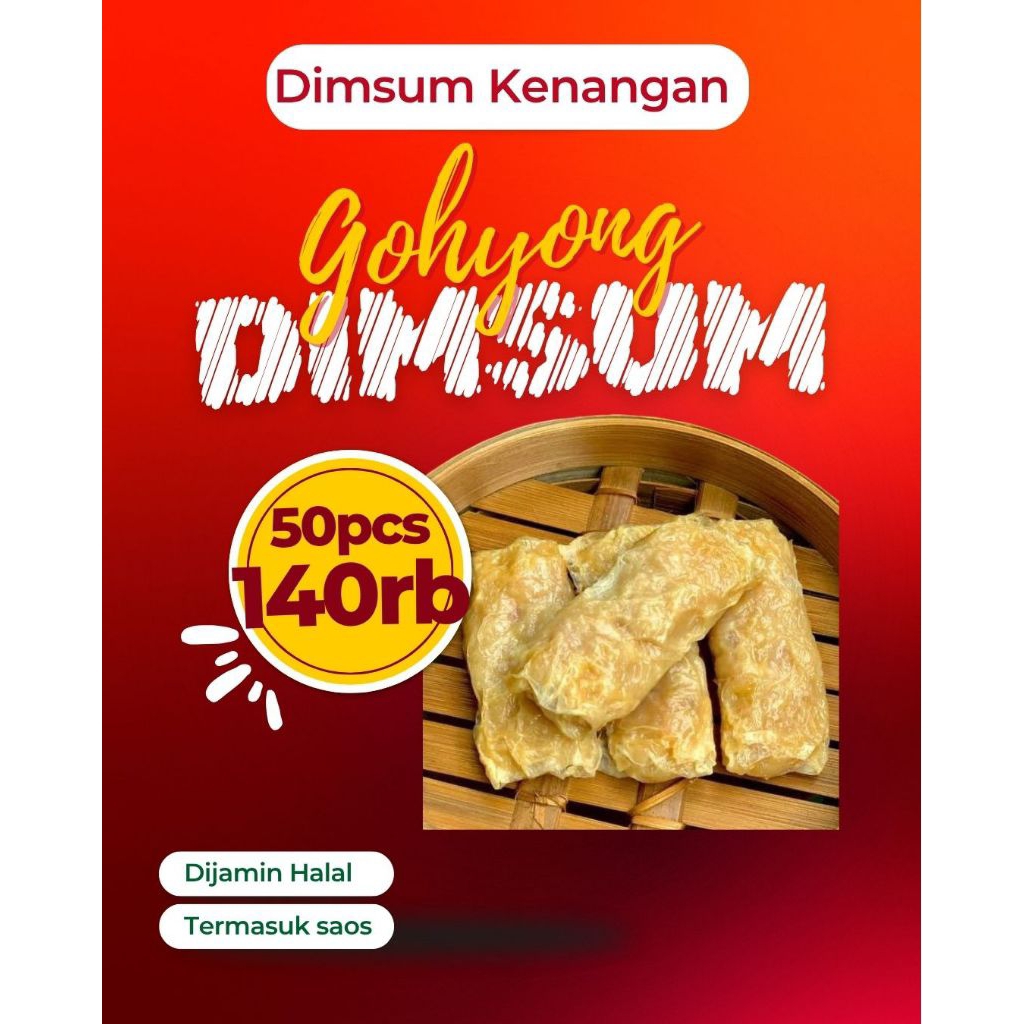 

Dimsum Gohyong Lumpia Ayam Kembang Tahu 50pcs