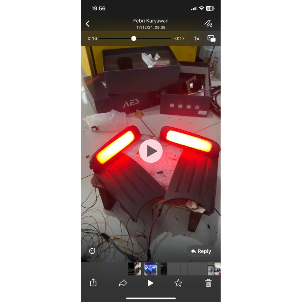 Lampu only DRL depan Honda jazz Ge 8 Tanpa body Kasarnya RGB 210 mode + sein dan senja