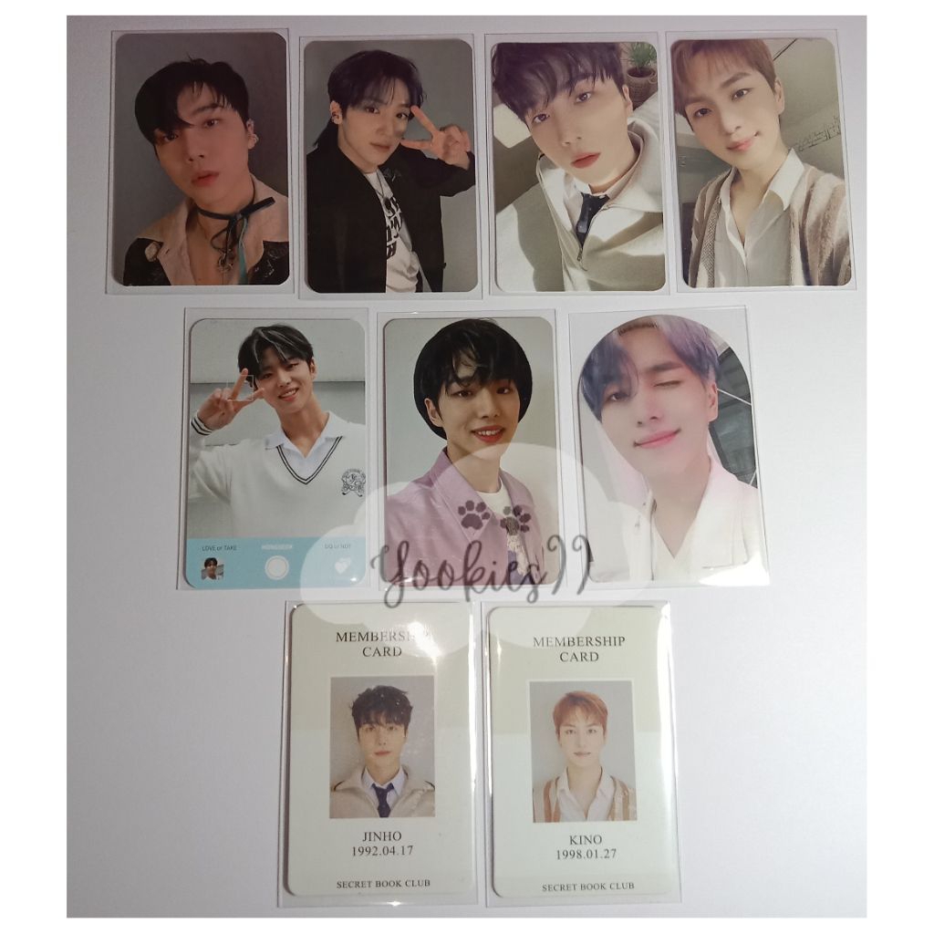 (Clearance sale) Pentagon kino wooseok jinho hongseok photocard