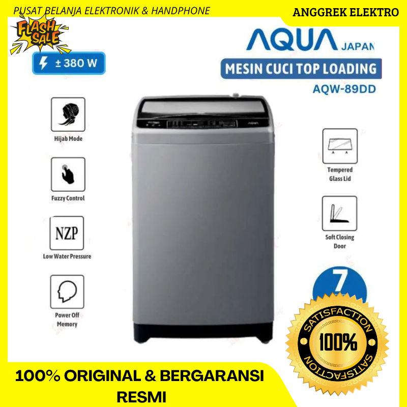 Mesin cuci Aqua 8Kg 89DD 1 Tabung / Bandar lampung