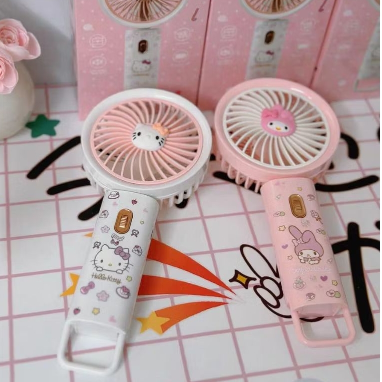 Evergreeeen Kipas Tangan Usb Sanrio / Kipas Angin Cinnamoroll / Kipas Tangan Melody / Hand Fan