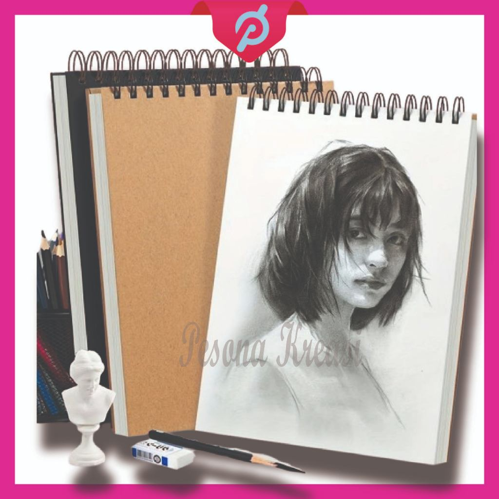 

Premium Sketchbook Watercolor Buku Gambar Sketsa Tebal 250 gsm Ukuran A5