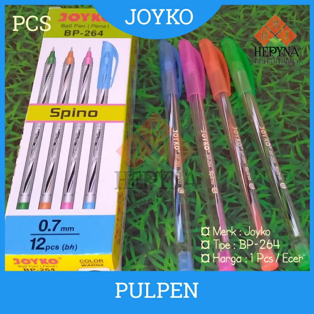 

Pulpen / Ball Pen (Pena) Joyko BP-264 Spino / Satuan (1PCS)