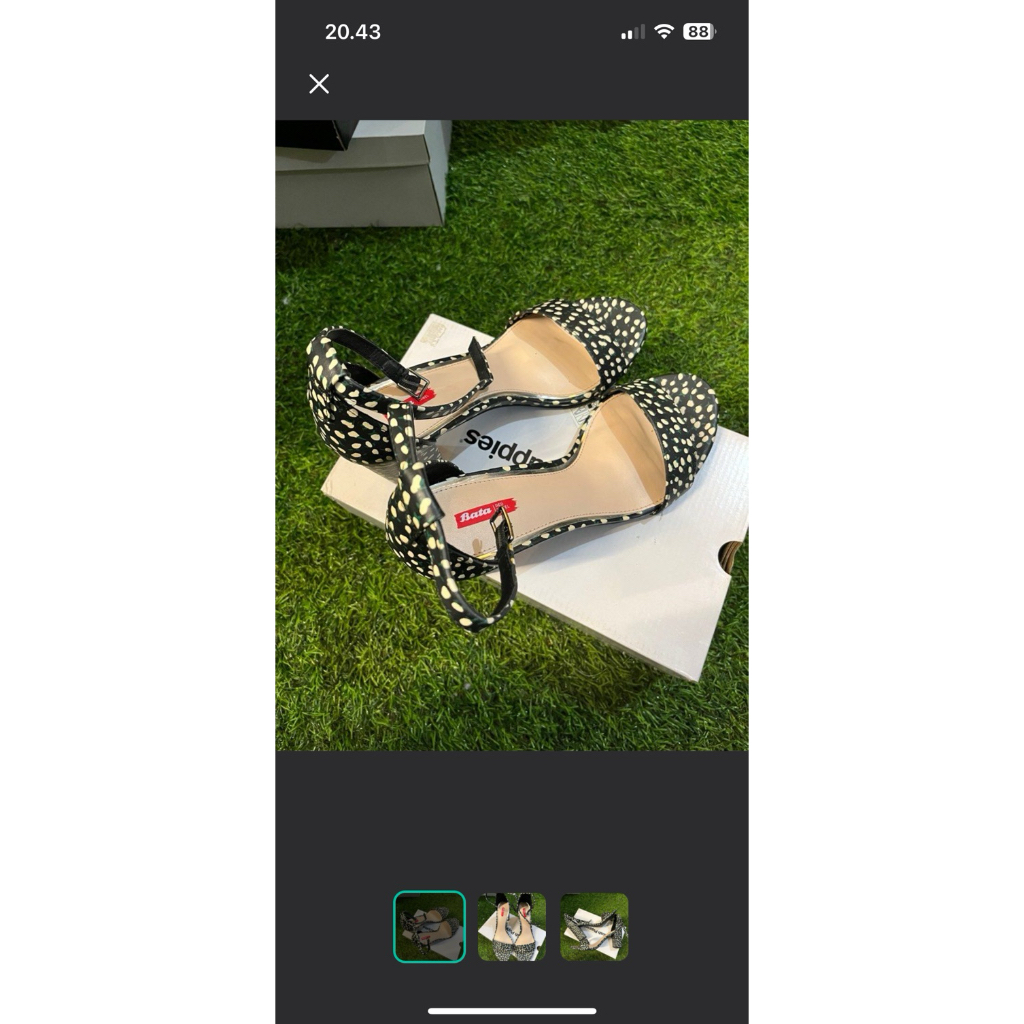 Link #35 Bata Polkadot Heels Wanita