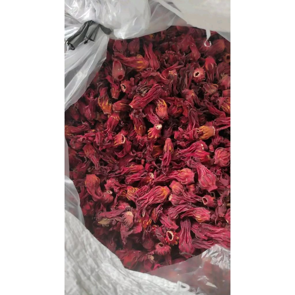 

500 gram bunga rosela merah kering great,teh bunga rosela,minuman herbal