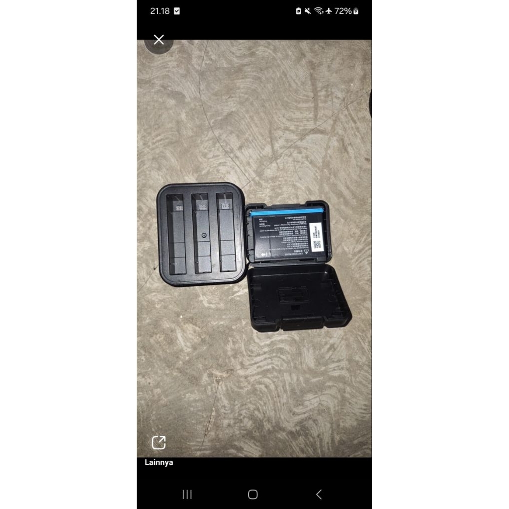 baterai ori dan charger hub bekas original insta