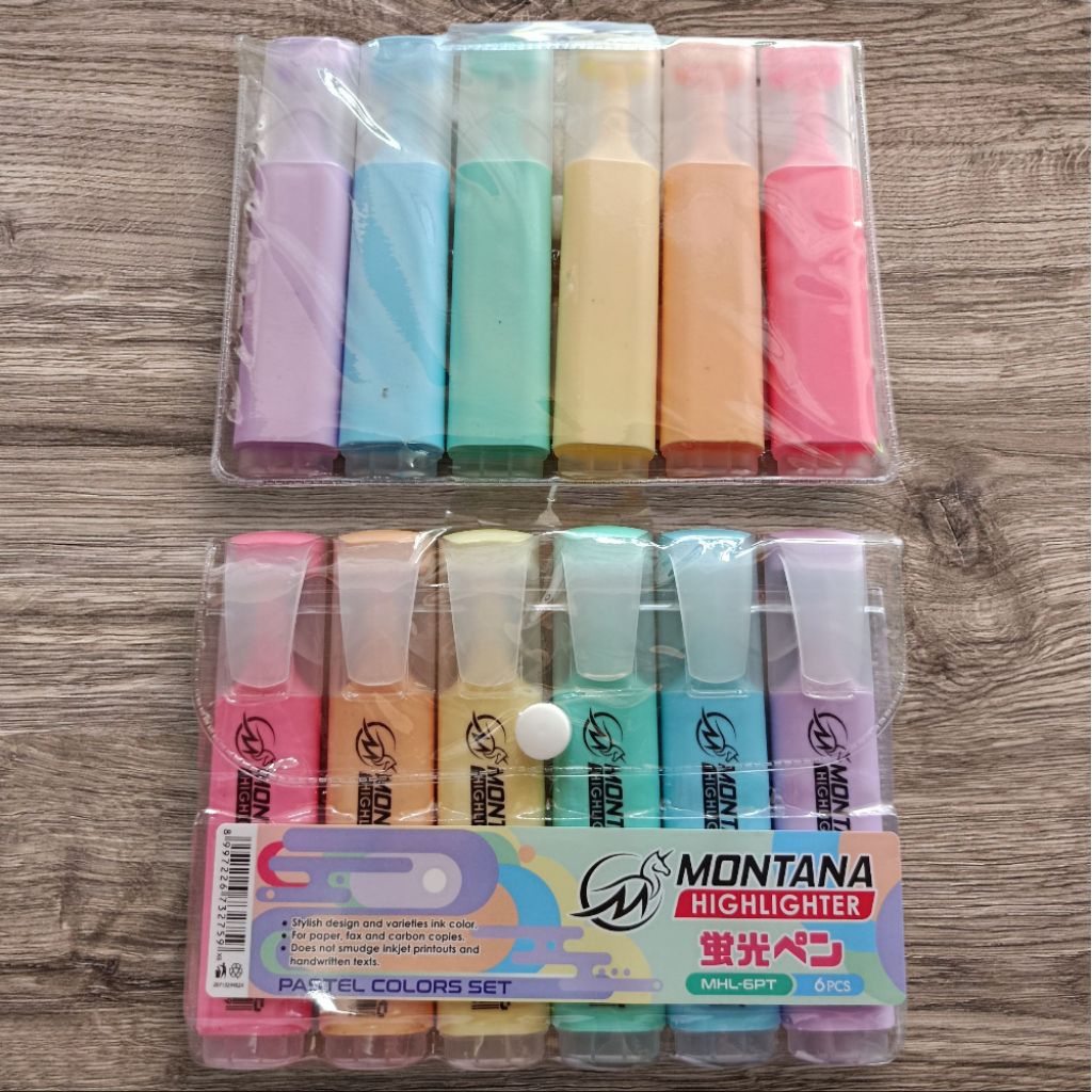 

(6pcs)stabilo montana warna pastel 6warna