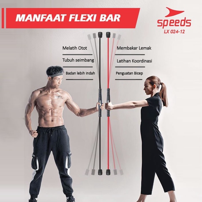 KODE M26W SPEEDS Flexi Bar Stick Flexi Bar Swing Tongkat Flexi Untuk Kebutuhan Gym dan Fitness 2412