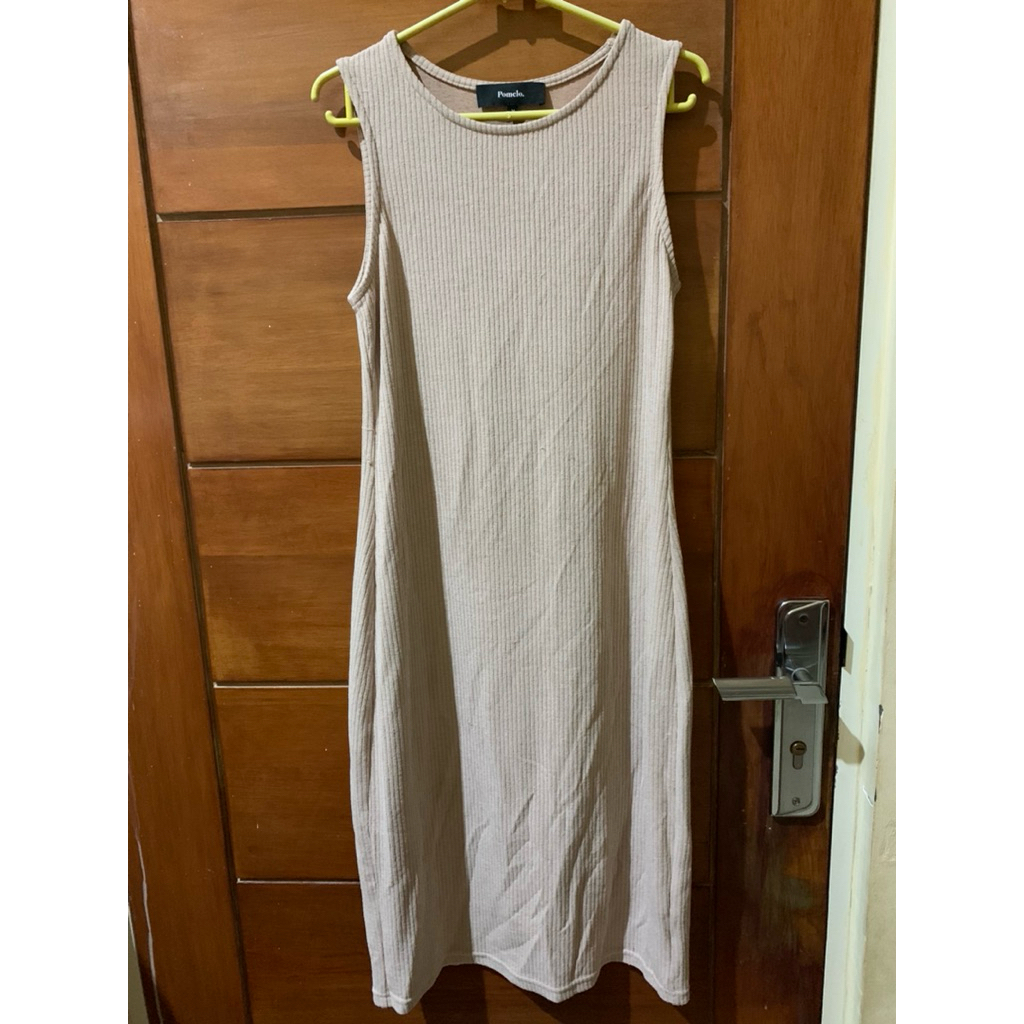 Preloved Dress pomelo warna Nude