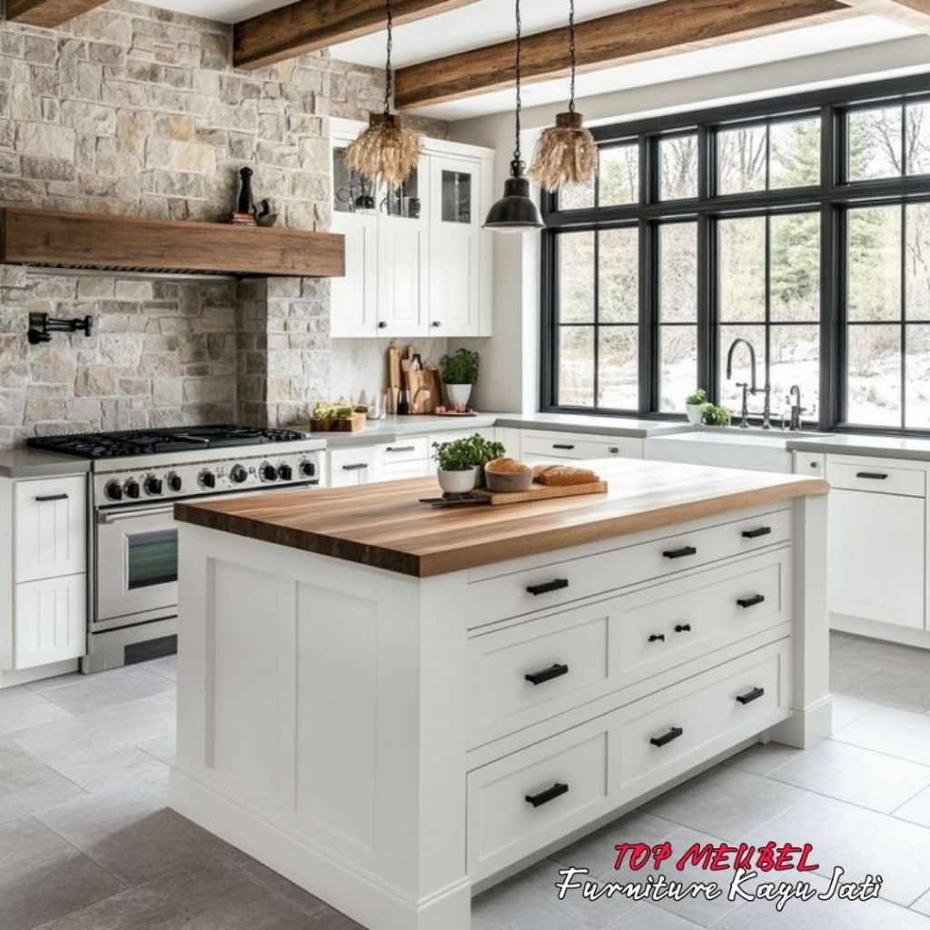 Island table ( meja bar , meja dapur , meja makan )