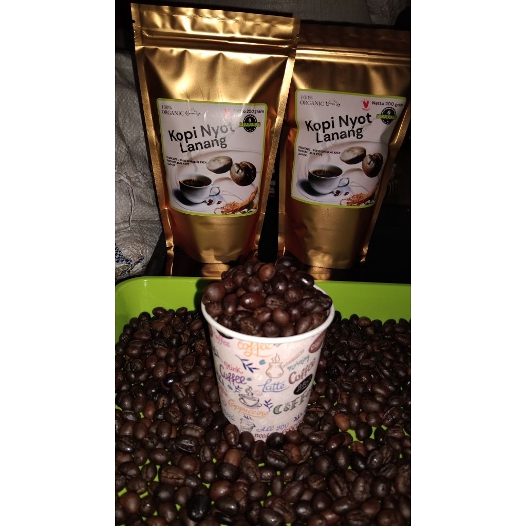 

Kopi Bubuk Peaberry /Lanang KHUSUS DEWASA blend Gingseng Aren 200Gram