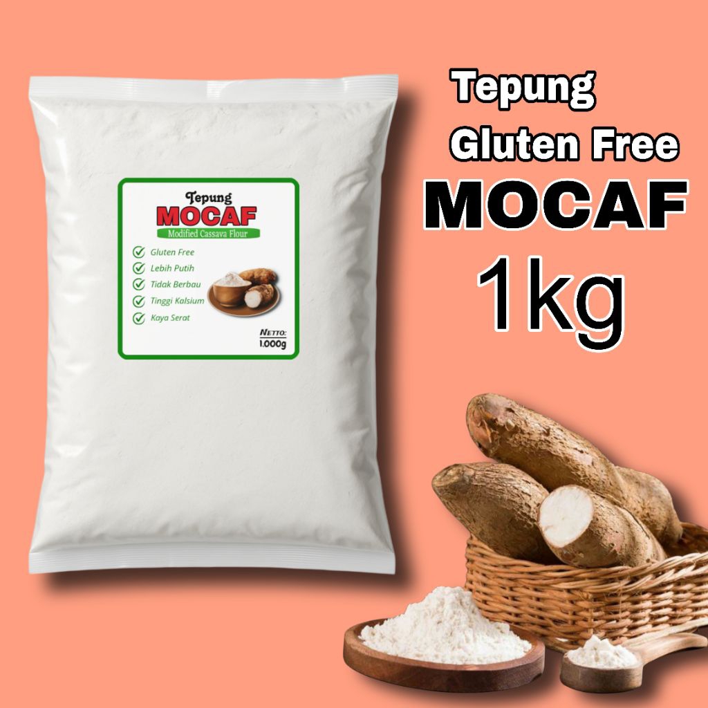 

Tepung Mocaf Gluten Free 1 Kg Serat Tinggi