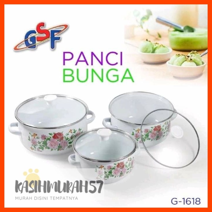KODE S43S PANCI SET 3PCS  PANCI BUNGA GSF  MANGKUK SET SERBAGUNA 3PCS GSF G 1618  GSF1618  GSF1618  