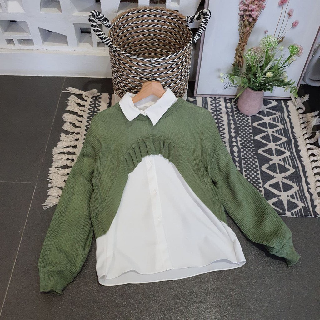 MILIE MOON REALPICT Rajut / Milie Moon Vest Rompi Rajut Kardigan Wanita / Blazer Murah Terbaru / Tre