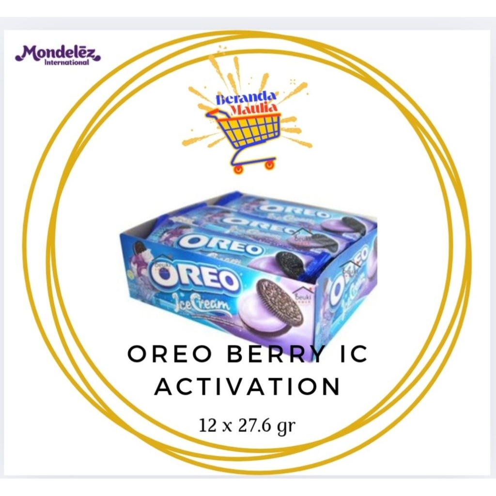 

Oreo Berry Ice Cream Activation kemasan 27.6gr isi 12 bungkus /box