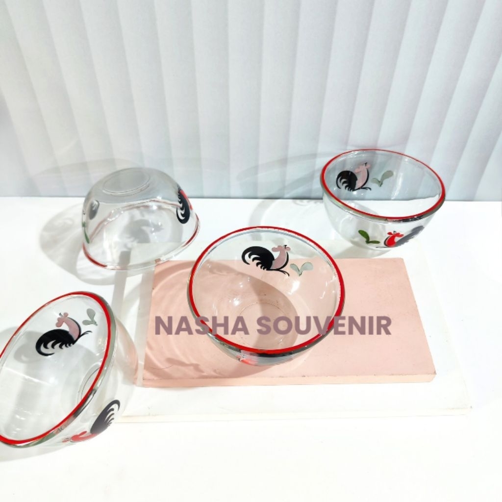 Mangkok Mug Kecil Motif Ayam Jago Kukuruyuk - Jadul/ Antik/ Klasik - SAMBAL