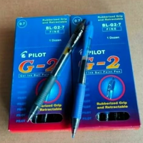 

pulpen pilot G-2 0.7 pilot G2 hitam dan biru 12pen