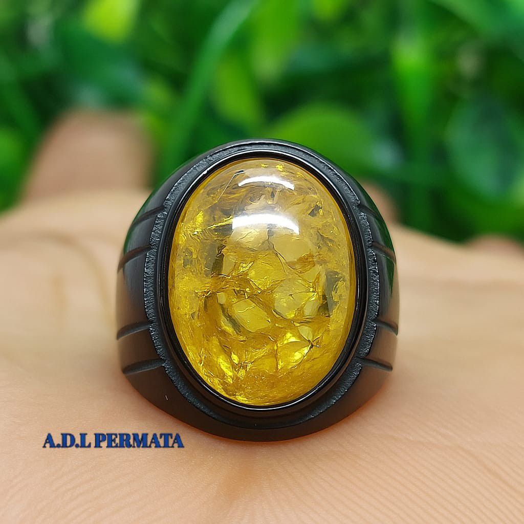 CINCIN BATU YELLOW PECAH SERIBU GOOD QUALTY