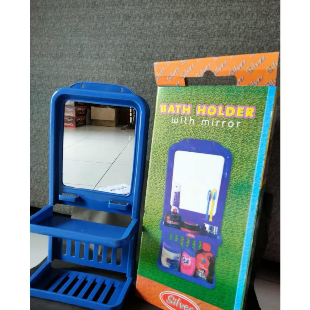 Rak kamar mandi kaca/rak serbaguna/rak toilet kaca rak kamar