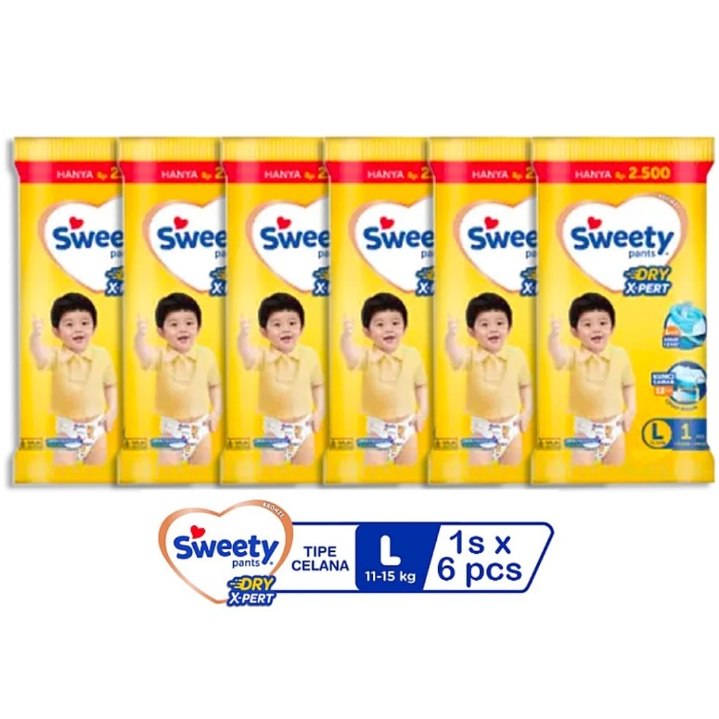 SWEETY RENCENG S1, M1, XL1, XXL1 1 RENCENG ISI 6