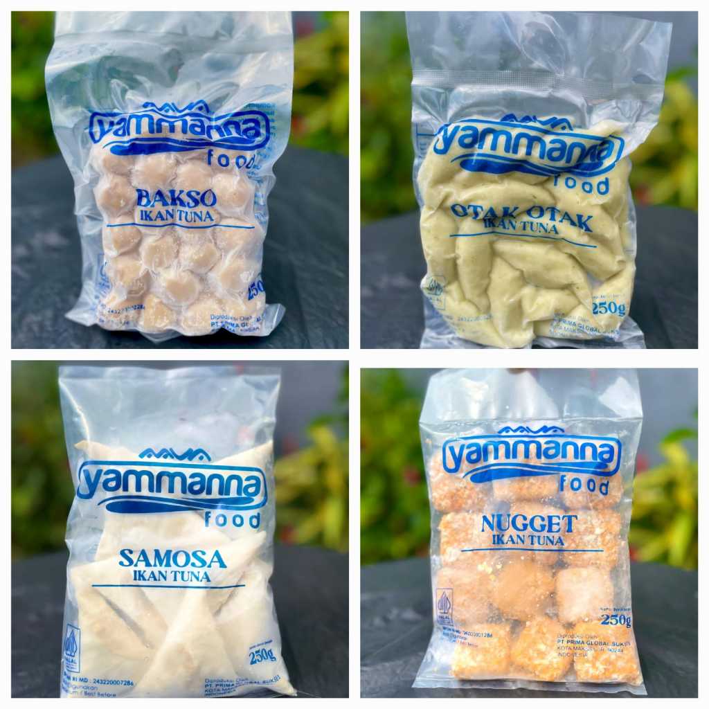 

Yammanna Food Ikan Tuna 250gr All Variant - Bakso / Otak-Otak / Samosa / Nugget