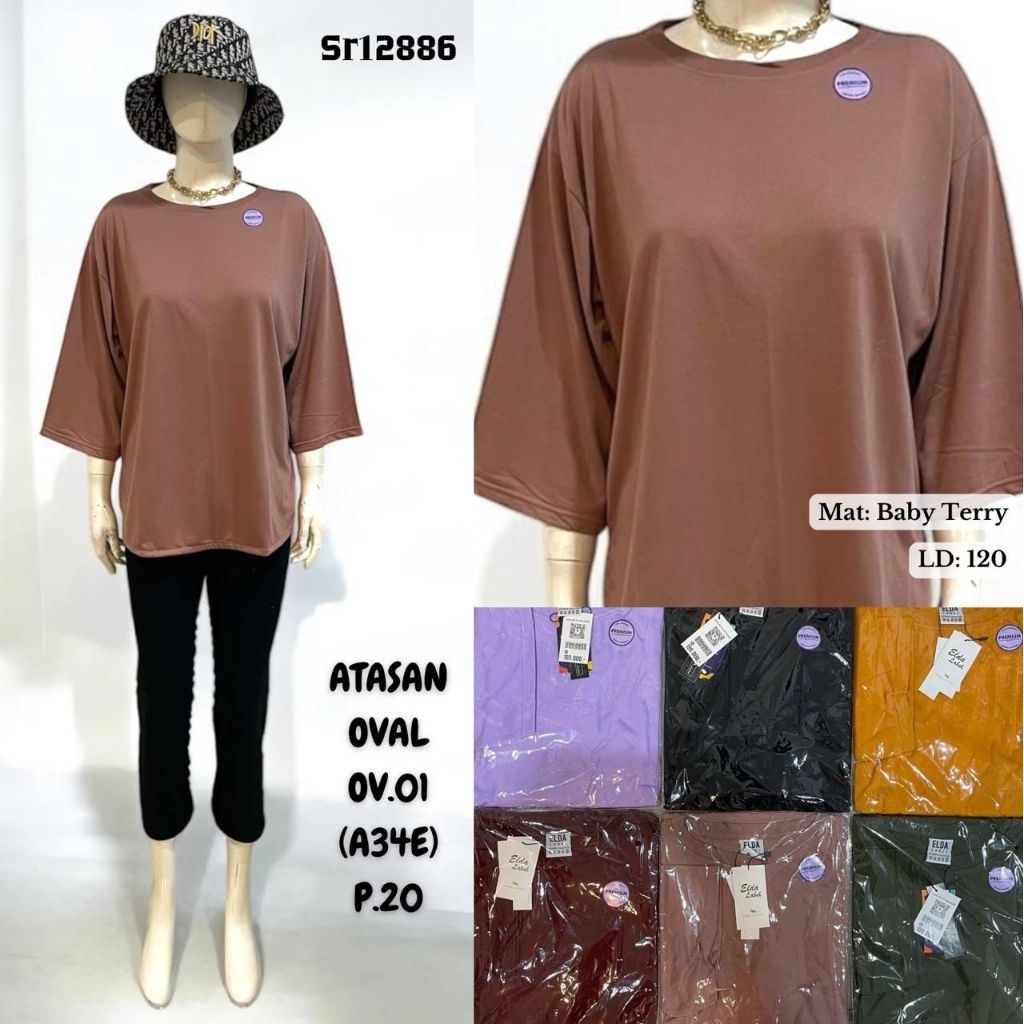 COD atasan oval cewek/atasan jumbo cewe/kaos cewek dewasa