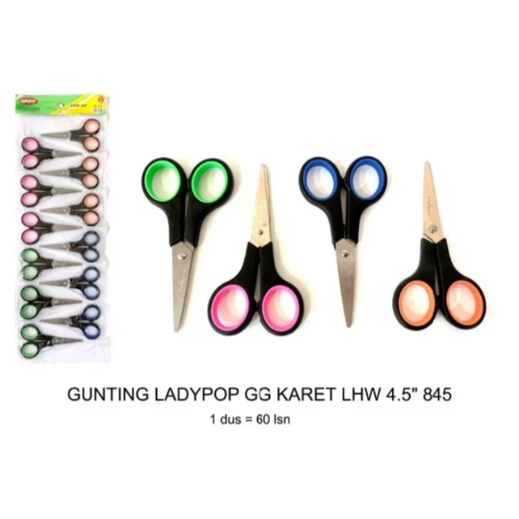 

Gunting kecil murah lady pop gagang karet