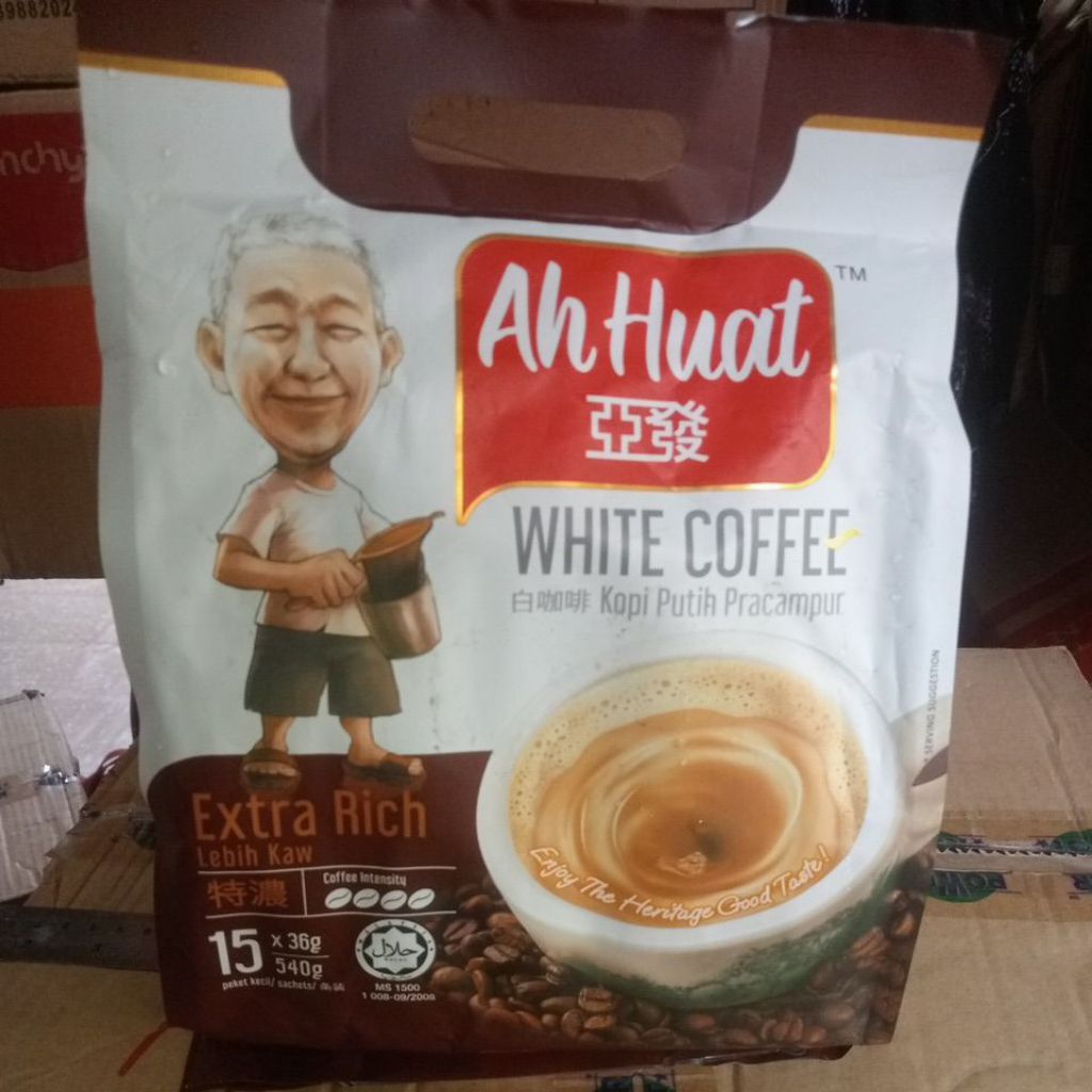 

Ah Huat e white coffee extra rich ORI Malaysia